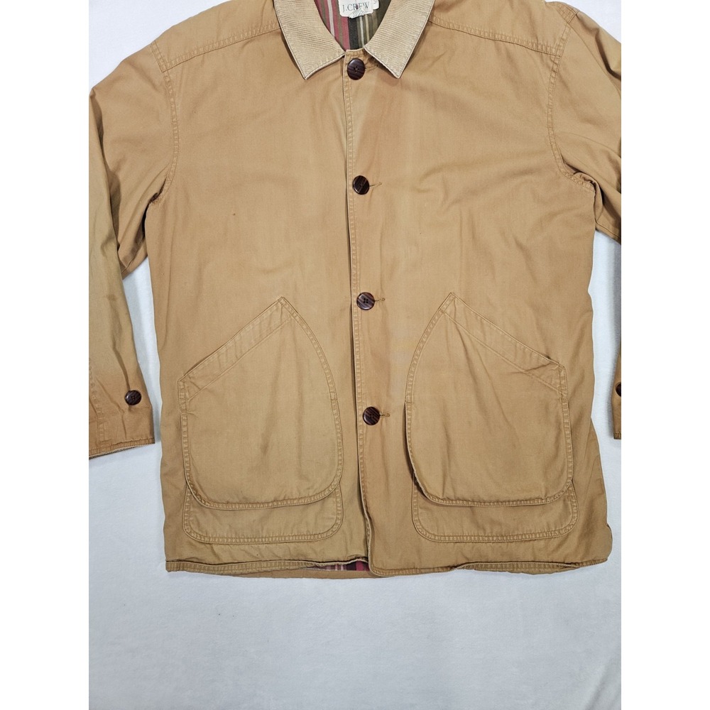 J. Crew Oarsman Corduroy Collar Barn Chore‎ Coat Men's Large Vintage Oversize - Picture 4 of 9